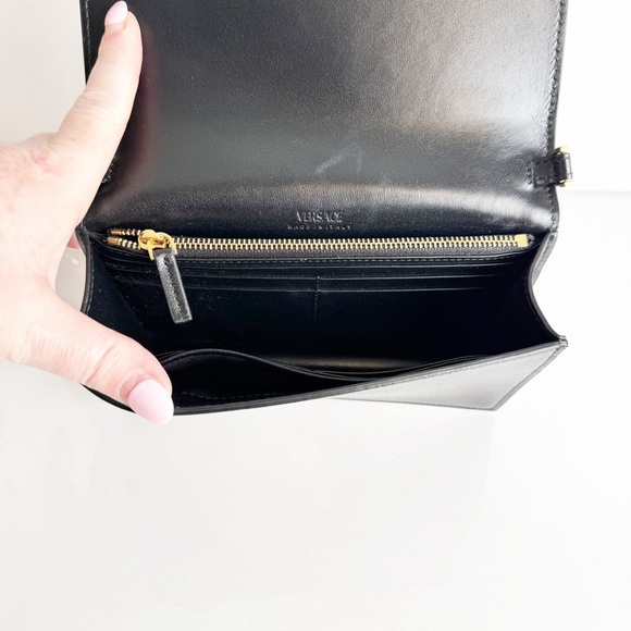 NWT Versace Grecca Goddess Mini Bag (without strap) Clutch in Black and Gold - Picture 8 of 11